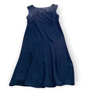 Maya Brooke navy blue sequin formal gown size 12